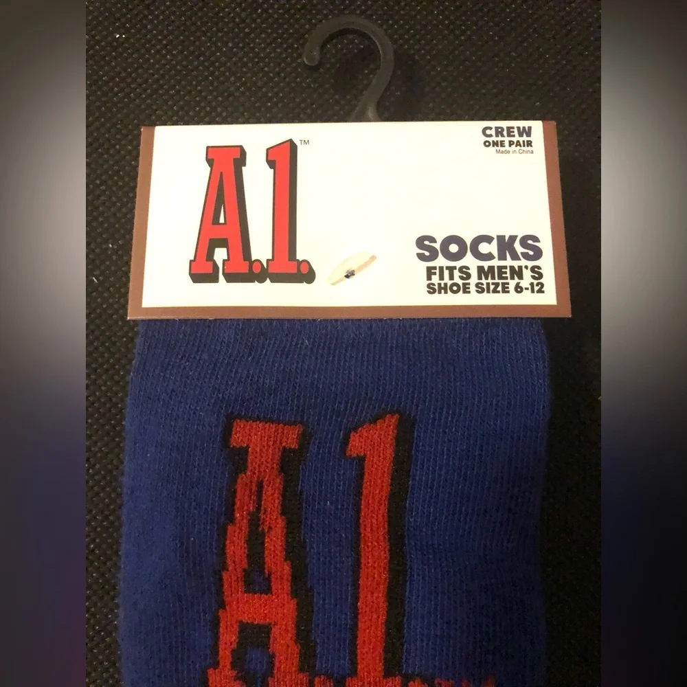 2pairs‎ A1 original steak sauce Men’s crew socks - new
